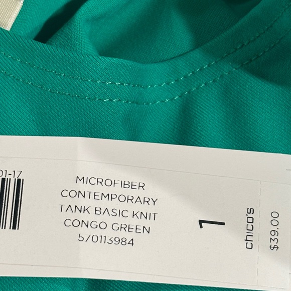 NWT Chico's Eyelet Linen Congo Jacket and matching Tank Top. - Picture 11 of 11